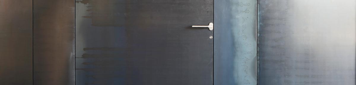 fire-resistant sheet metal door