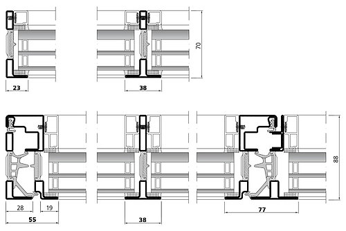 fenêtre et vitrage fins anti-effraction RC2, forster unico XS