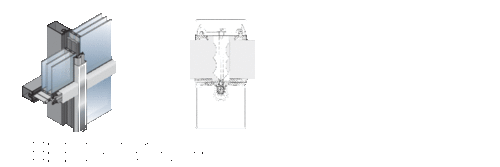 Hochwärmegedämmte Vorhangfassade forster thermfix vario Hi