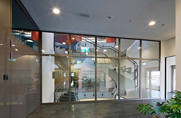 fire-rated doors and screens EI30 and EI60 in all-glass design, forster fuego light 
Westlink, Zurich