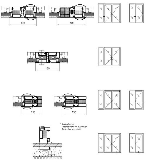 Variants fire-resistant finger-protection door