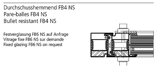 beschusshemmende Türen und Verglasungen mit Wärmedämmung, forster unico