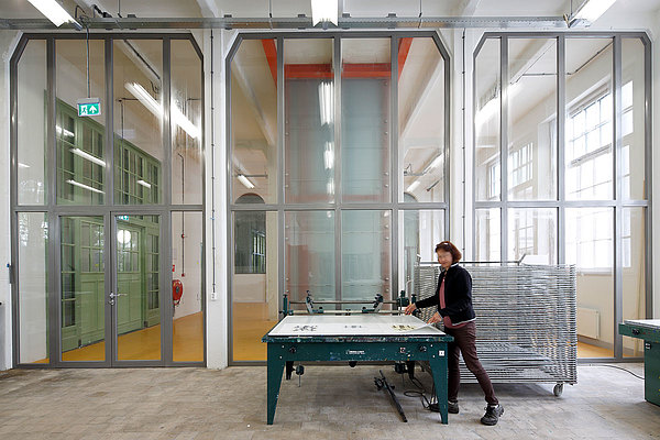 fire-rated glazed doors and glazing EW60 in steel, forster presto.
Willem 2 fabriek, NL-Hertogenbosch
