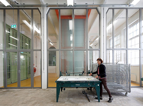 fire-rated glazed doors and glazing EW60 in steel, forster presto.
Willem 2 fabriek, NL-Hertogenbosch
