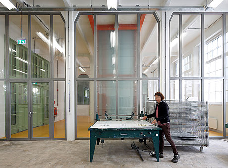 fire-rated glazed doors and glazing EW60 in steel, forster presto.
Willem 2 fabriek, NL-Hertogenbosch
