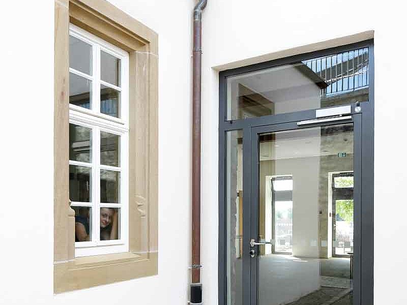 Glazed steel door in steel with thermal break.
System: forster unico
Castle Greckenschloss, Germany