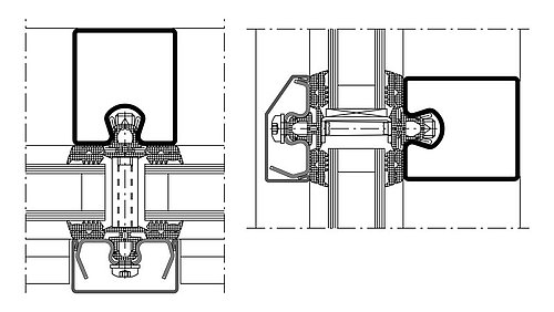 façade en acier à isolation thermique pour la sécurité. Système de profilés: forster thermfix vario.
La façade offre des appications pour la protection incendie, résistance à l'effraction et résistance aux balles.