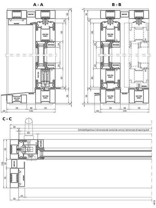 lift-up sliding door with thermal insulation forster unico