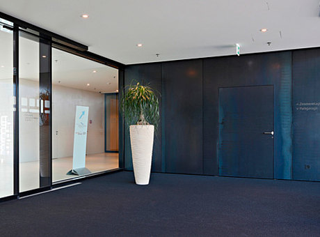 fire-resistant sheet metal door. profile system: forster fuego light