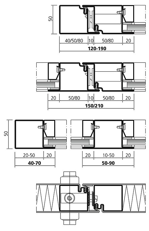 profile system in steel forster presto 50