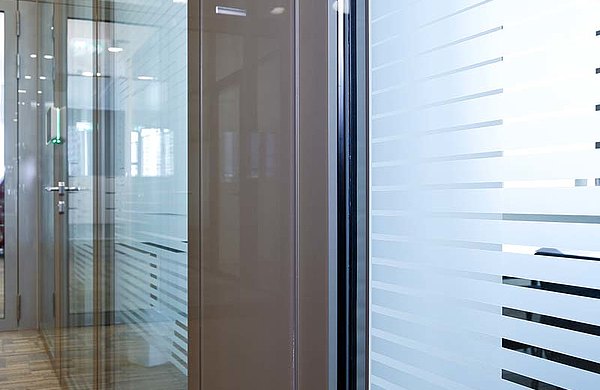 fire-rated doors and screens EI30 and EI60 in all-glass design, forster fuego light 
Westlink, Zurich