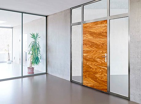 fire-resistant door in wood and steel, forster fuego ligh