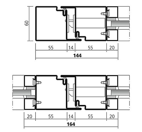 profile system in steel forster presto 60