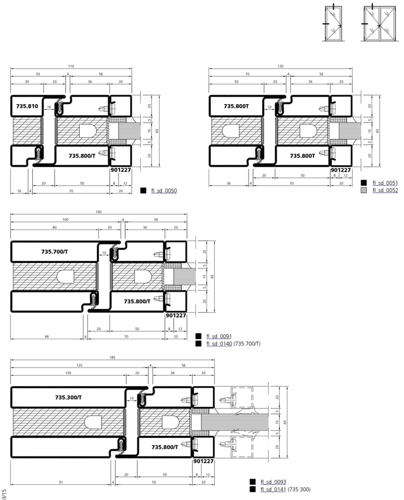 Supervisar ironía Perversión fire-resistant door EI30-EI90 | screen EI30-EI120: Forster Profilsysteme  AG, Arbon