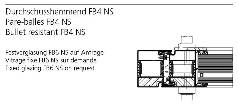 Durchschusshemmende Türen und Verglasungen mit Wärmedämmung: Forster  Profilsysteme AG, Arbon